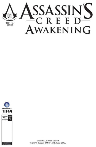 ASSASSINS CREED AWAKENING #1 (OF 6) COVER F BLANK SKETCH VARIANT