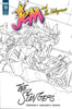 JEM & THE HOLOGRAMS #19 NYCC MERIDETH McLAREN B&W SKETCH VARIANT