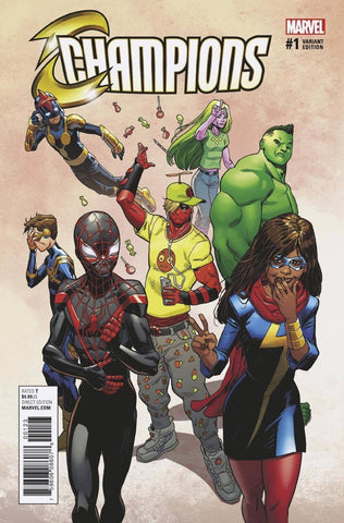 CHAMPIONS VOL 2 #1 1:1000 MIKE HAWTHORNE DEADPOOL VARIANT