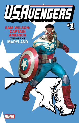 US AVENGERS #1 COVER Z-A MARYLAND STATE VARIANT