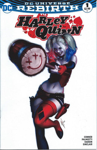 HARLEY QUINN VOL 3 #1 MEGA WHITE BACKGROUND WARREN LOUW VARIANT