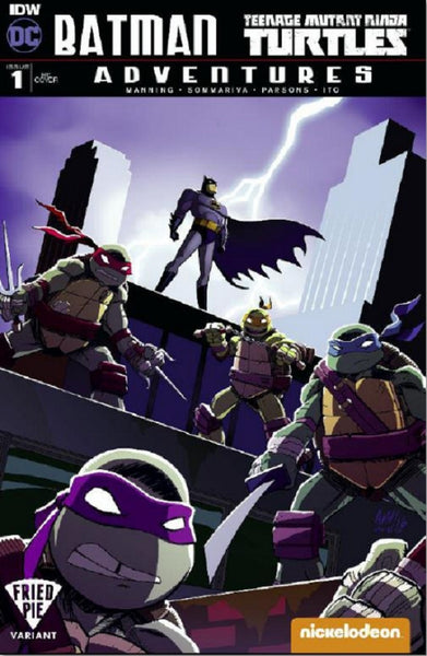 BATMAN TMNT ADVENTURES #1 FRIED PIE TONY FLEECS VARIANT