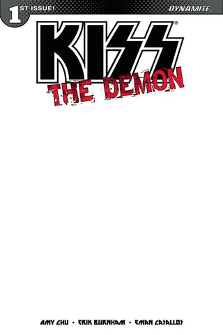 KISS THE DEMON #1 COVER BLANK FOR SKETCH AUTHENTIX VARIANT