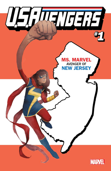 US AVENGERS #1 COVER Z-K NEW JERSEY STATE VARIANT