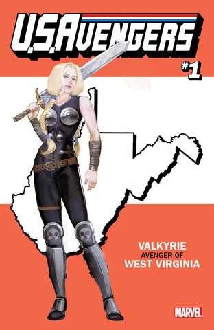 US AVENGERS #1 COVER Z-Z-E WEST VIRGINIA STATE VARIANT
