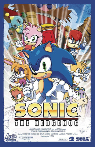 SONIC THE HEDGEHOG #292 COVER B T-REX VARIANT