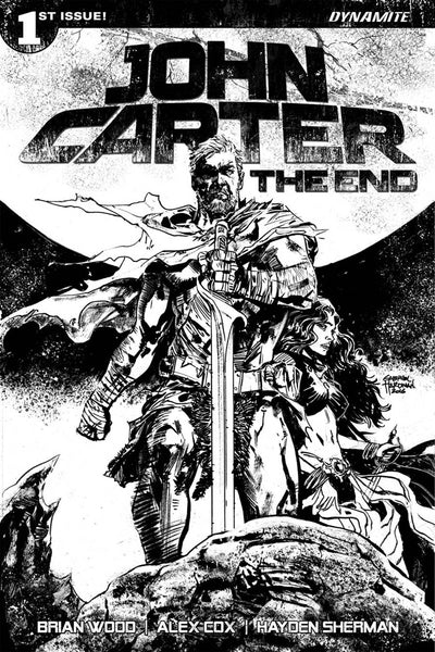 JOHN CARTER THE END #1 CVR H GABE HARDMAN B&W SKETCH VARIANT