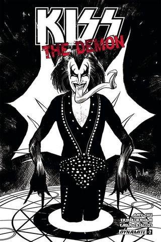 KISS THE DEMON #2 COVER E STRAHM B&W SKETCH VARIANT