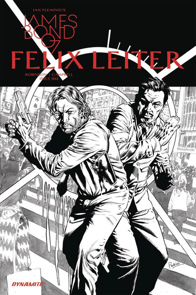 JAMES BOND FELIX LEITER #2 COVER B B&W SKETCH VARIANT