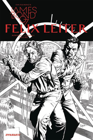 JAMES BOND FELIX LEITER #2 COVER B B&W SKETCH VARIANT