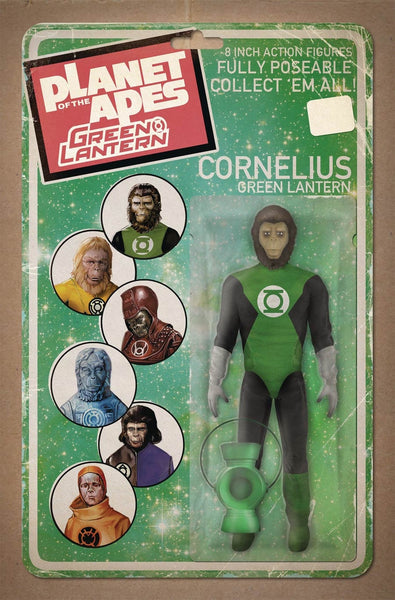 PLANET OF THE APES GREEN LANTERN #1 UNLOCK ACTION FIGURE VARIANT