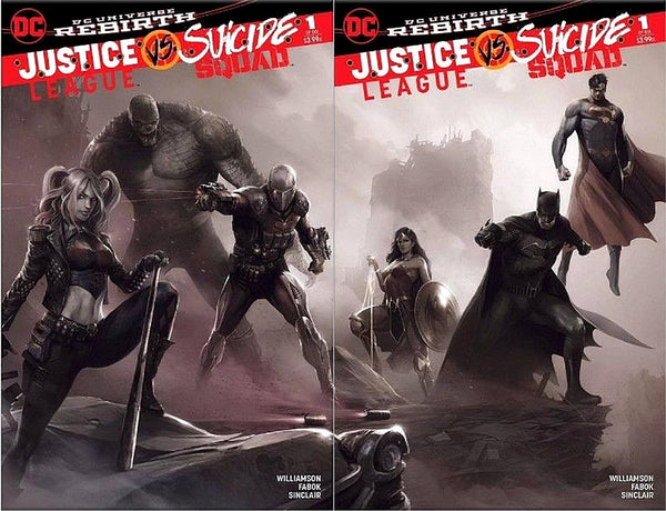 JUSTICE LEAGUE VS SUICIDE SQUAD #1 MATTINA B&W SET VARIANT