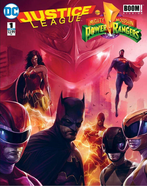 JUSTICE LEAGUE POWER RANGERS #1 FRANKIES MATTINA VARIANT