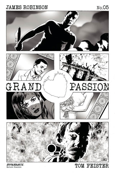 GRAND PASSION #5 B&W SKETCH VARIANT JOHN CASSADAY