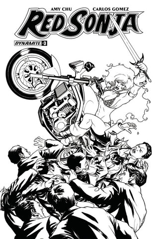 RED SONJA VOL 7 #3 COVER G McKONE B&W SKETCH VARIANT