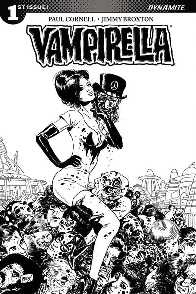 VAMPIRELLA VOL 7 #1 COVER F BROXTON B&W SKETCH VARIANT