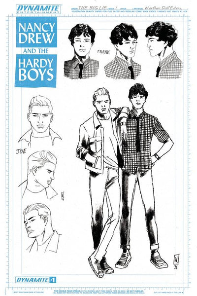 NANCY DREW & THE HARDY BOYS BIG LIE #1 CVR D DESIGN SKETCH VAR