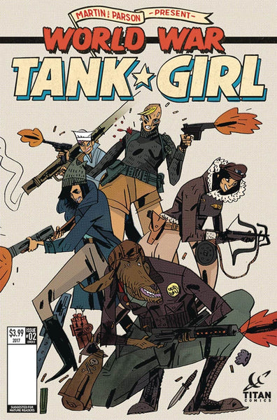 TANK GIRL WORLD WAR TANK GIRL #2 (OF 4) CVR D CADWELL VARIANT