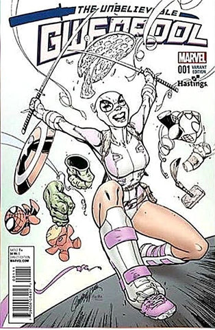 GWENPOOL #1 J SCOTT CAMPBELLL HASTINGS SKETCH VARIANT