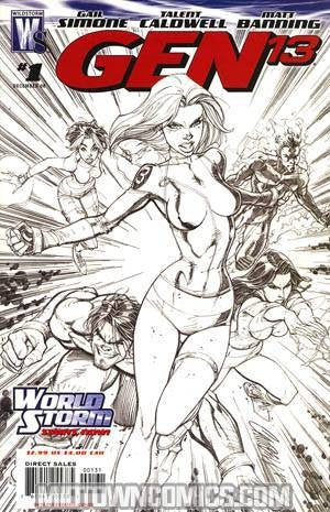 Gen 13 Vol 4 #1 Incentive J Scott Campbell Sketch Variant