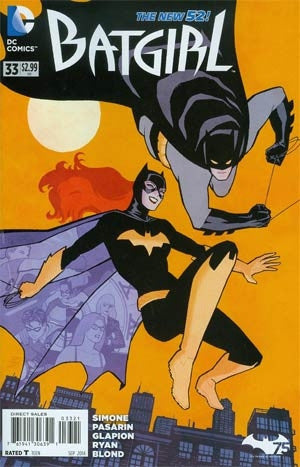 Batgirl #33 (New 52) Variant Batman 75th Anniversary Cover