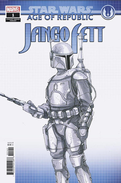 STAR WARS AOR JANGO FETT #1 CONCEPT DESIGN VAR