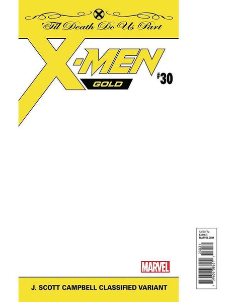 X-MEN GOLD #30 JSC CLASSIFIED WHITE PLOYBAGGED VAR
