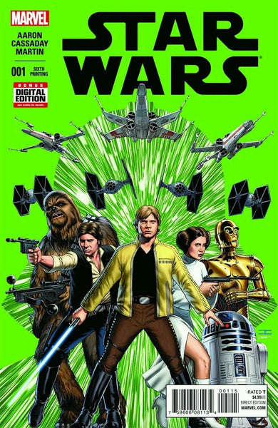 STAR WARS #1 SIXTH PRINTING ERROR DOUBLE COVER
