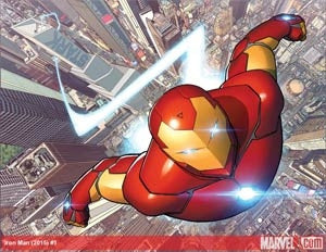 Invincible Iron Man Vol 2 #1 Cover A Regular David Marquez Cover