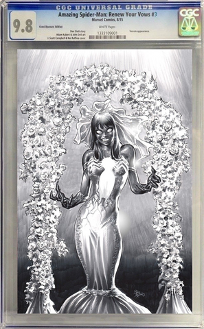 AMAZING SPIDER-MAN RENEW YOUR VOWS #3 MIKE DEODATO CGC ( B&W )