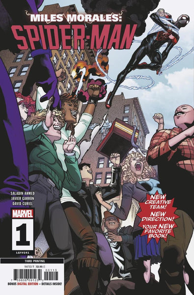 MILES MORALES SPIDER-MAN #1 3RD PTG GARRON VAR