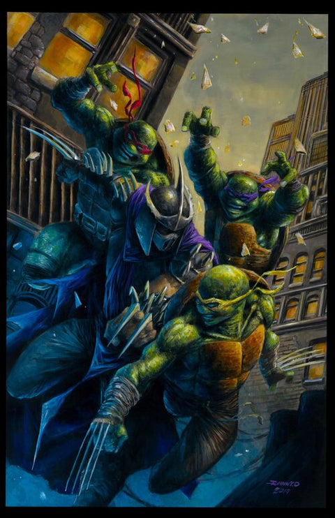 Teenage Mutant Ninja Turtles TMNT Ongoing #100 Johnny Desjardins Virgin Exclusive cover
