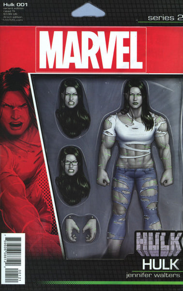 HULK #1 VOL 4 COVER B ACTION FIGURE VARIANT