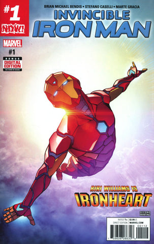 INVINCIBLE IRON MAN VOL 3 #1 2ND PTG CASELLI VAR NOW