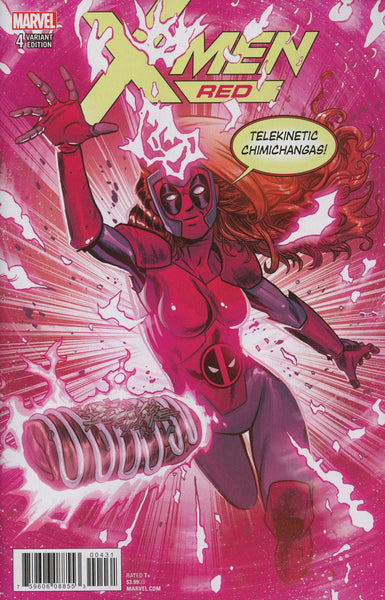 X-MEN RED #4 SCHOONOVER DEADPOOL VAR LEG