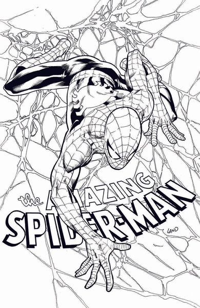 AMAZING SPIDER-MAN #798 LEG GREG LAND B&W EXCLUSIVE