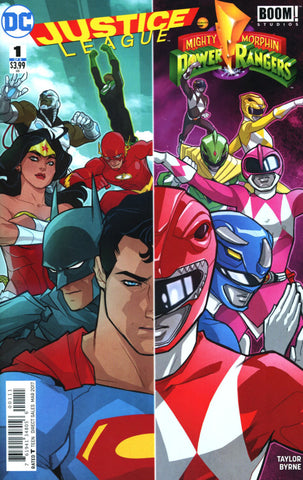 JUSTICE LEAGUE POWER RANGERS #1 MAIN COVER 1st PRINT