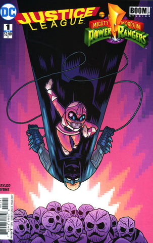 JUSTICE LEAGUE POWER RANGERS #1 BATMAN PINK PR VARIANT