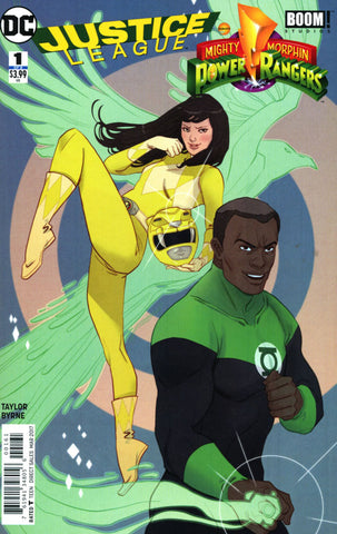 JUSTICE LEAGUE POWER RANGERS #1 GREEN LANTERN YELLOW PR VARIANT