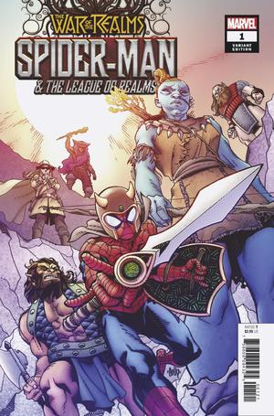 WAR OF REALMS SPIDER-MAN & LEAGUE OF REALMS #1 (OF 3) HAMNER