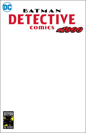DETECTIVE COMICS #1000 BLANK VAR ED