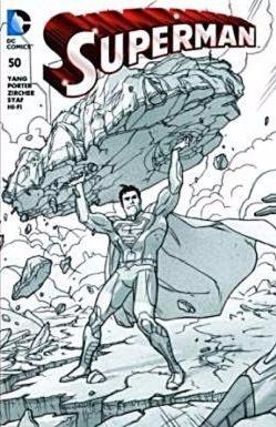 SUPERMAN #50 EXCLUSIVE MADNESS B&W CONNECTING VARIANT