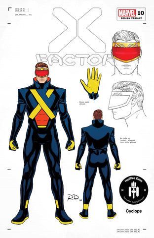 X-FACTOR #10 DAUTERMAN CYCLOPS DESIGN VAR GALA