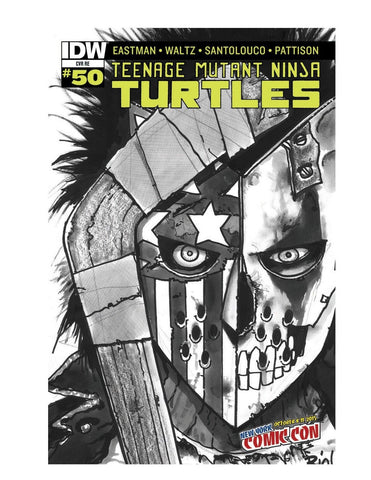 NYCC TEENAGE MUTANT NINJA TURTLES ONGOING #50 B&W CVR