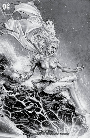 DCEASED #2 (OF 6) UNKNOWN JAY ANACLETO B&W EXCLUSIVE