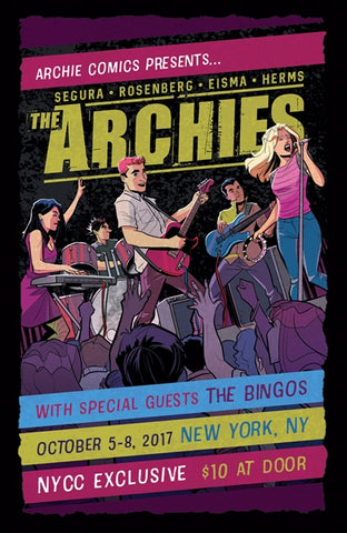 THE ARCHIES #1 NYCC EXCLUSIVE VARIANT COVER