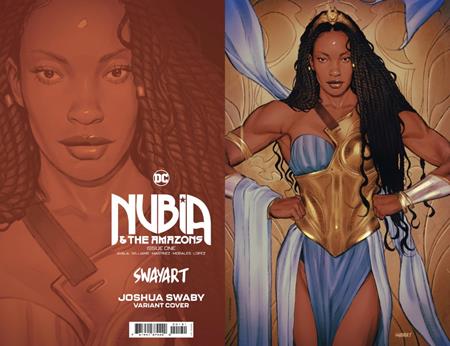 NUBIA AND THE AMAZONS #1 (OF 6) CVR C INC MEGALUSTRE JOSHUA SWAY SWABY CARD STOCK VAR