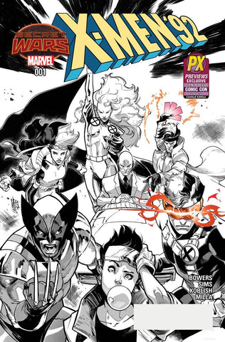 SDCC 2015 X-MEN 92 #1 LARRAZ B&W VARIANT