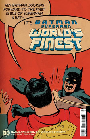 BATMAN SUPERMAN WORLDS FINEST #1 CVR F INC CHIP ZDARSKY BATMAN SLAP BATTLE CARD STOCK VAR