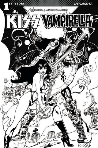 KISS VAMPIRELLA #1 (OF 5) CVR F 10 COPY CASTRO B&W INCV